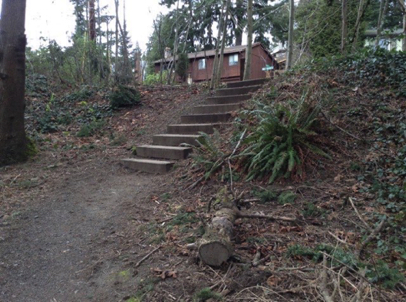Shortcut stairs on SW Capitol Hill Road